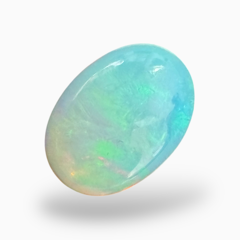 White Opal Stone 4.90 carat 15.5x11 mm From Ethopia -Natural