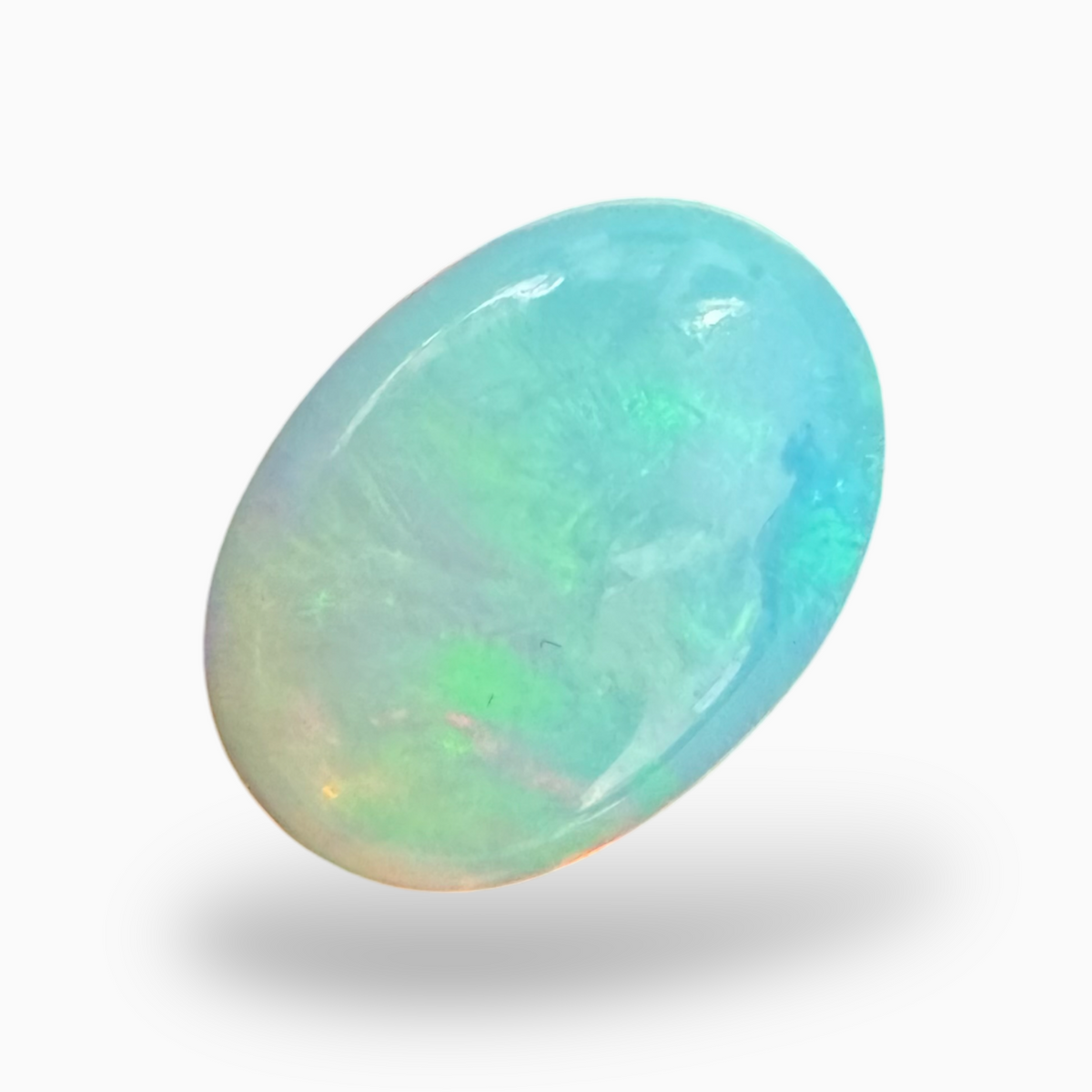 White Opal Stone 4.90 carat 15.5x11 mm From Ethopia -Natural