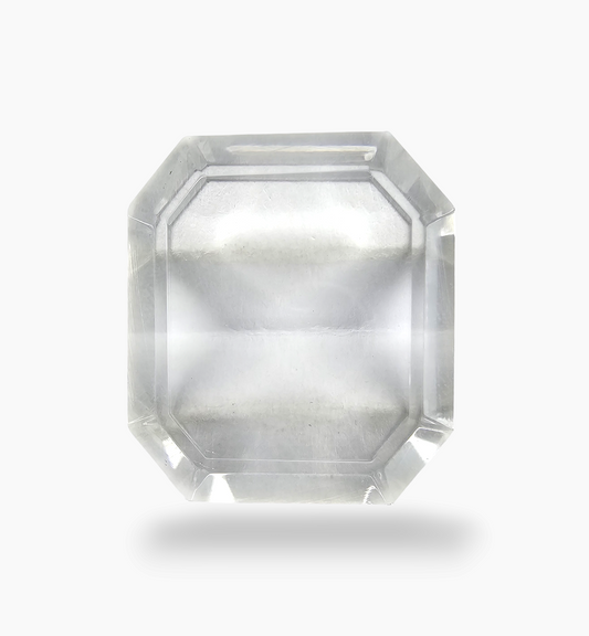 Natural White Topaz Stone 35.96 Carats Emerald Cut Shape Size 20.5X20.9mm