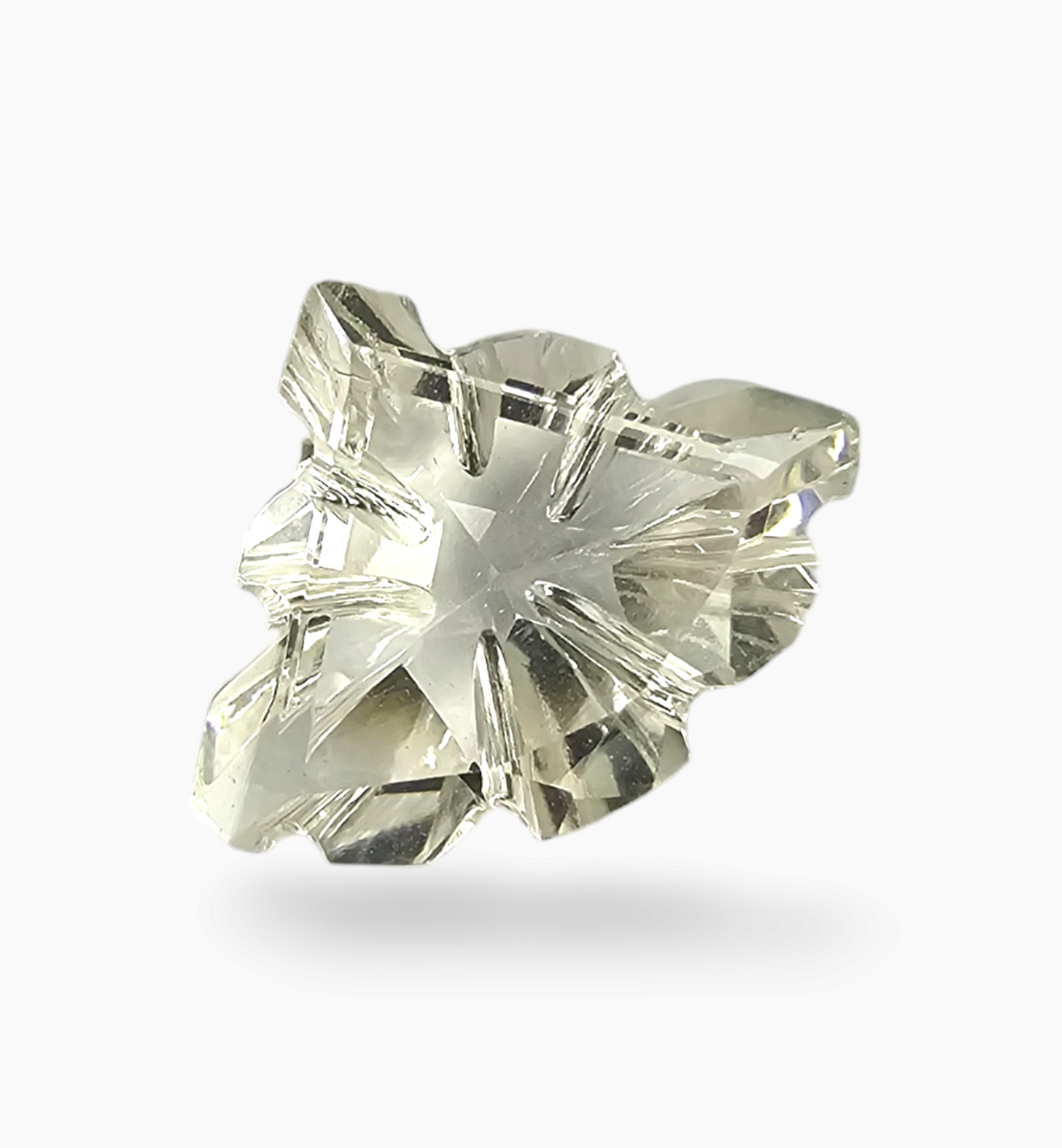 Natural White Topaz Stone 2.98 Carats Fancy Cut Size 13X10.5mm
