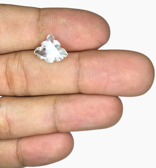 Natural White Topaz Stone 2.98 Carats Fancy Cut Size 13X10.5mm