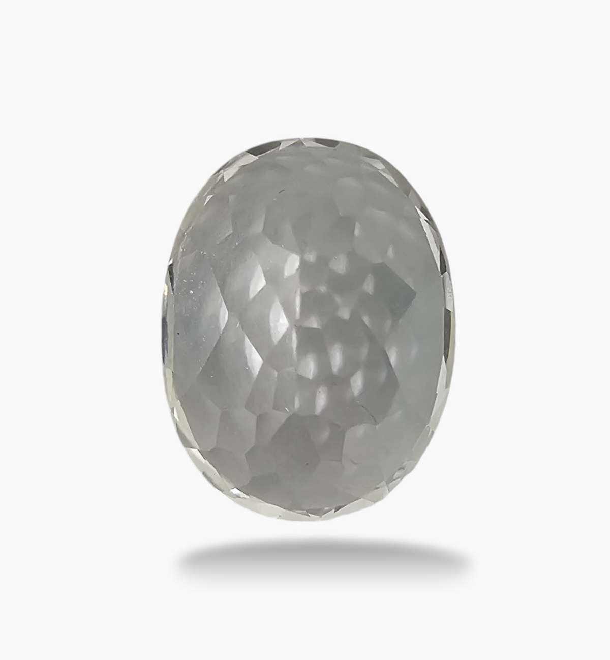 Natural White Topaz Stone 11.73 Carats Oval Shape Size 15X11.6mm