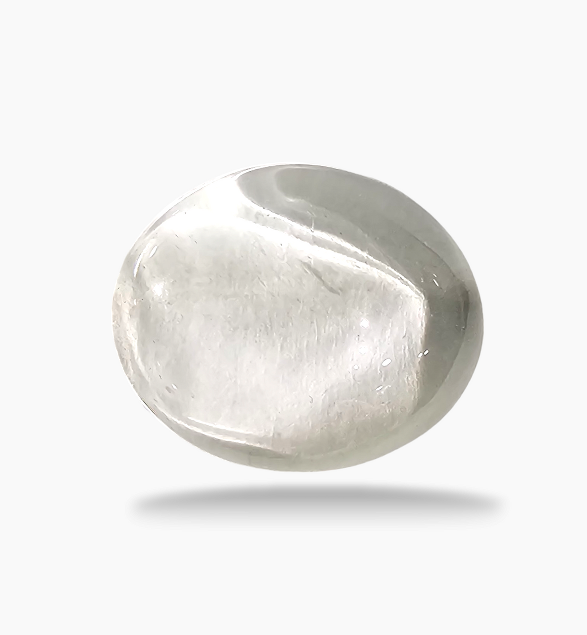 Natural White Topaz Stone 12.09 Carats Oval Cabochon Shape Size 17X14.2mm