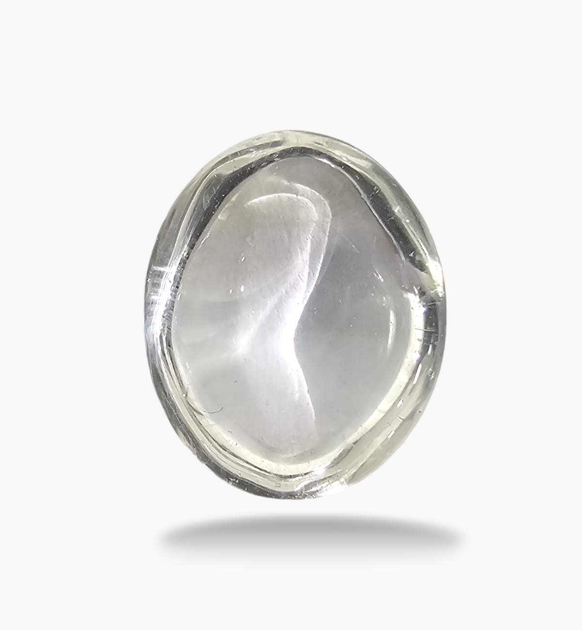 Natural White Topaz Stone 12.09 Carats Oval Cabochon Shape Size 17X14.2mm
