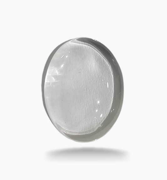 Natural White Topaz Stone 12.99 Carats Oval Cabochon Size 20X15mm