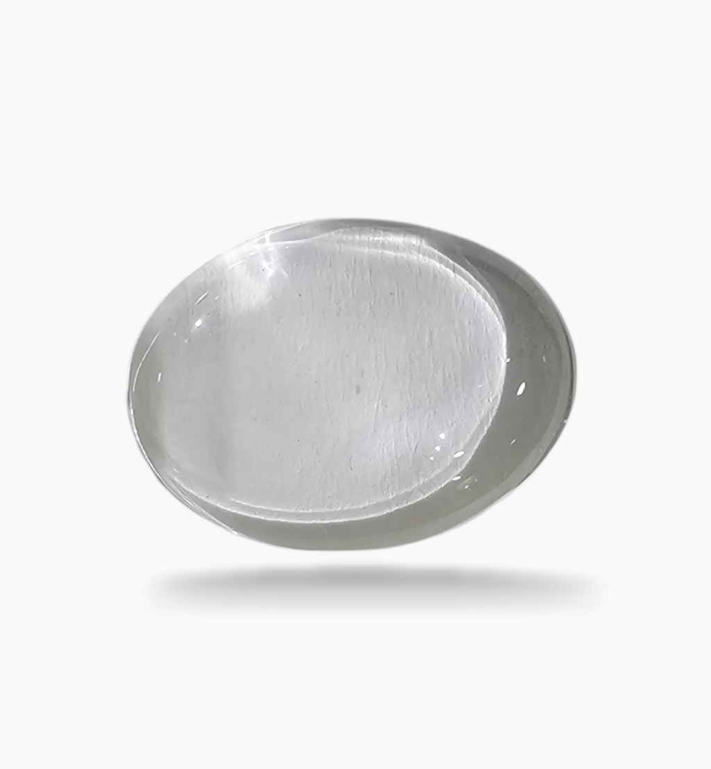 Natural White Topaz Stone 12.99 Carats Oval Cabochon Size 20X15mm