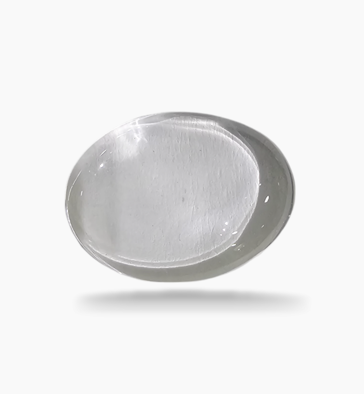 Natural White Topaz Stone 12.99 Carats Oval Cabochon Size 20X15mm