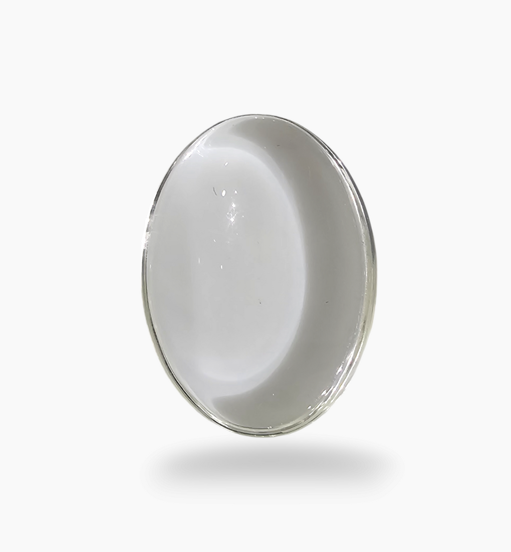 Natural White Topaz Stone 16.20 Carats Oval Cabochon Shape Size 20.5X10.7mm