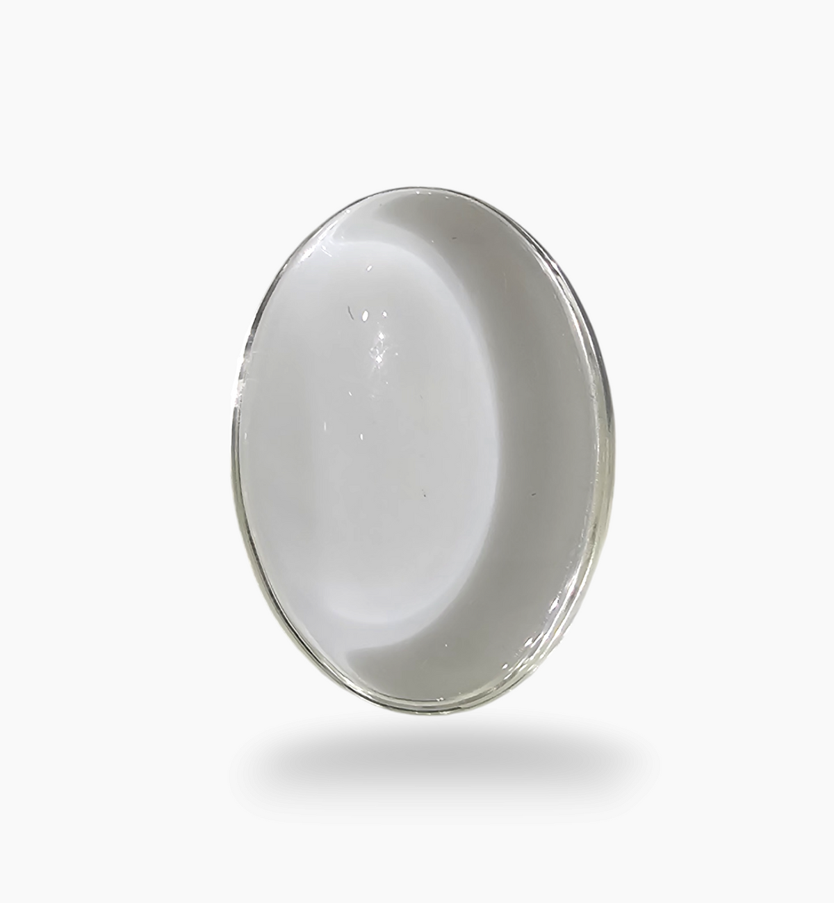 Natural White Topaz Stone 16.20 Carats Oval Cabochon Shape Size 20.5X10.7mm