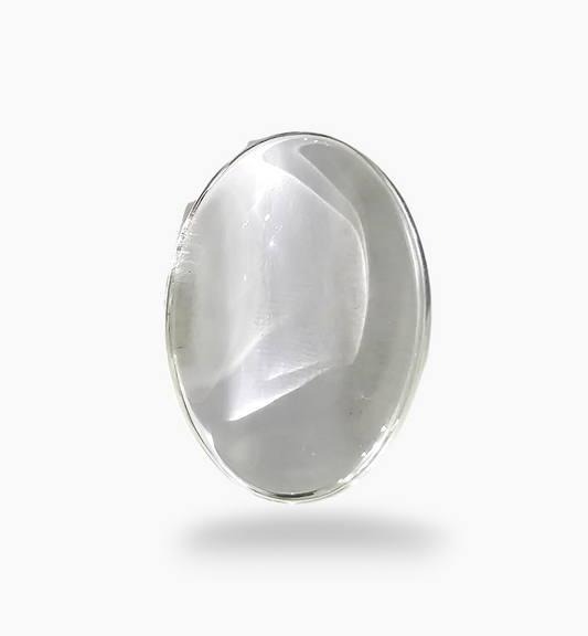 Natural White Topaz Stone 16.49 Carats Oval Cabochon Shape Size 20.5X10.2mm