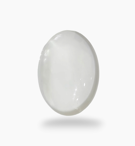 Natural White Topaz Stone 16.95 Carats Oval Cabochon Shape Size 20.5X10.5mm