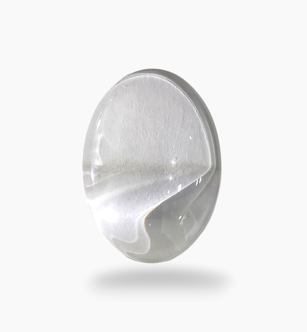 Natural White Topaz Stone 16.99 Carats Oval Cabochon Size 20.5X10.5mm