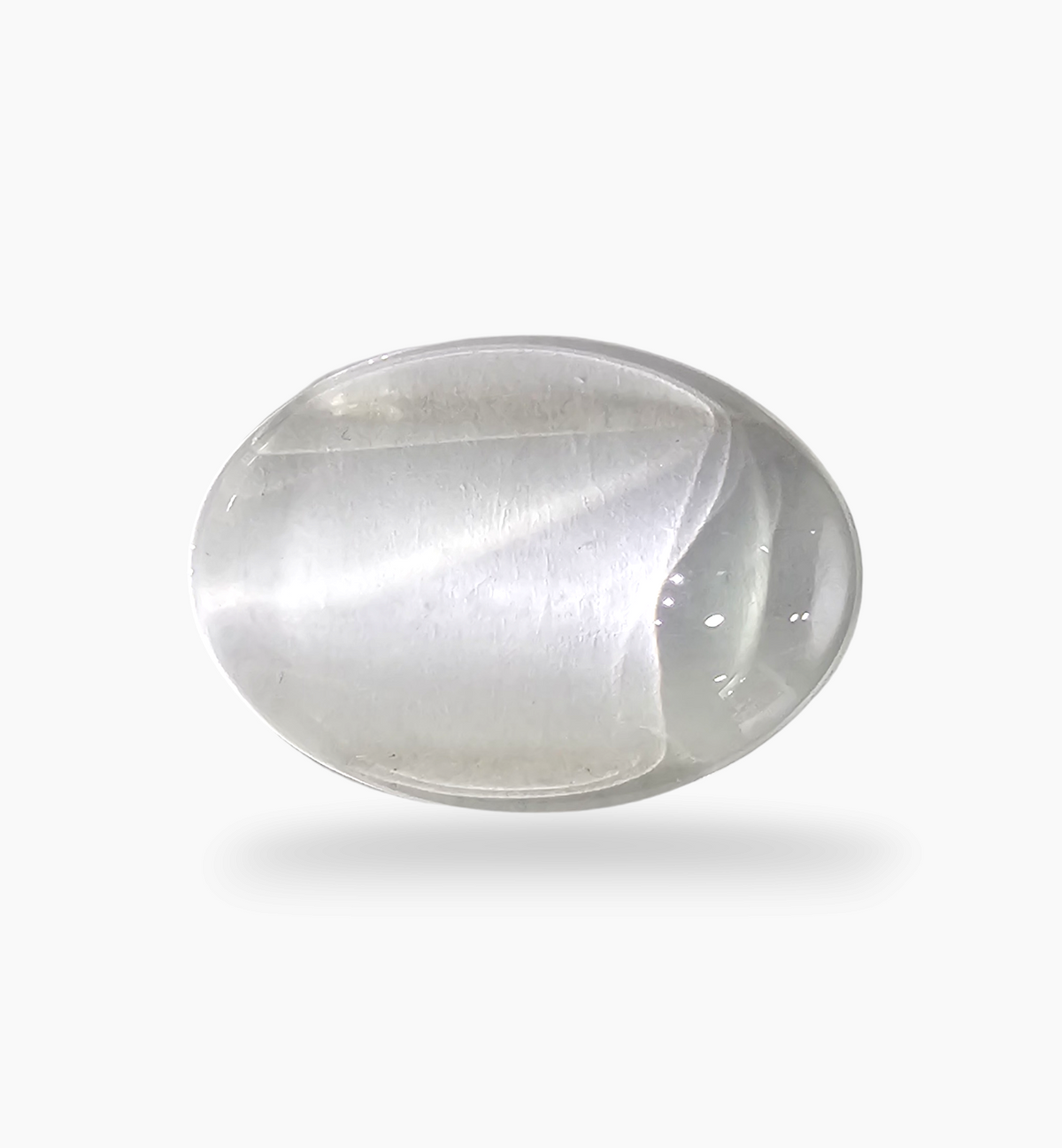 Natural White Topaz Stone 16.99 Carats Oval Cabochon Size 20.5X10.5mm