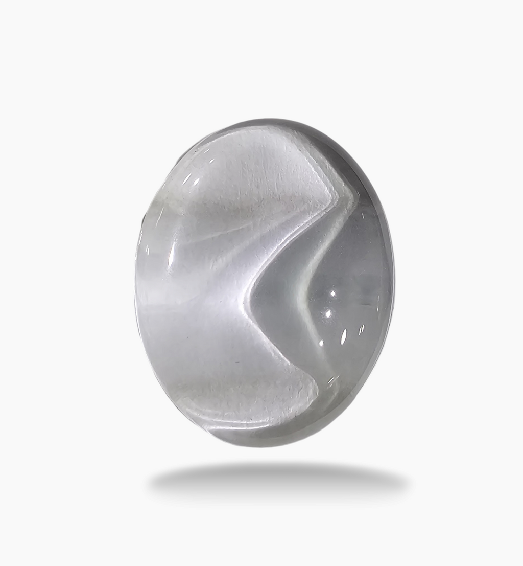 Natural White Topaz Stone 18.47Carats Oval Cabochon Size 24X18mm