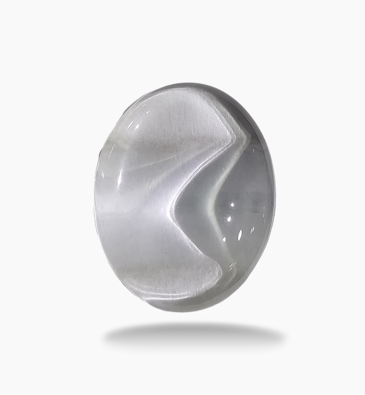 Natural White Topaz Stone 18.47Carats Oval Cabochon Size 24X18mm