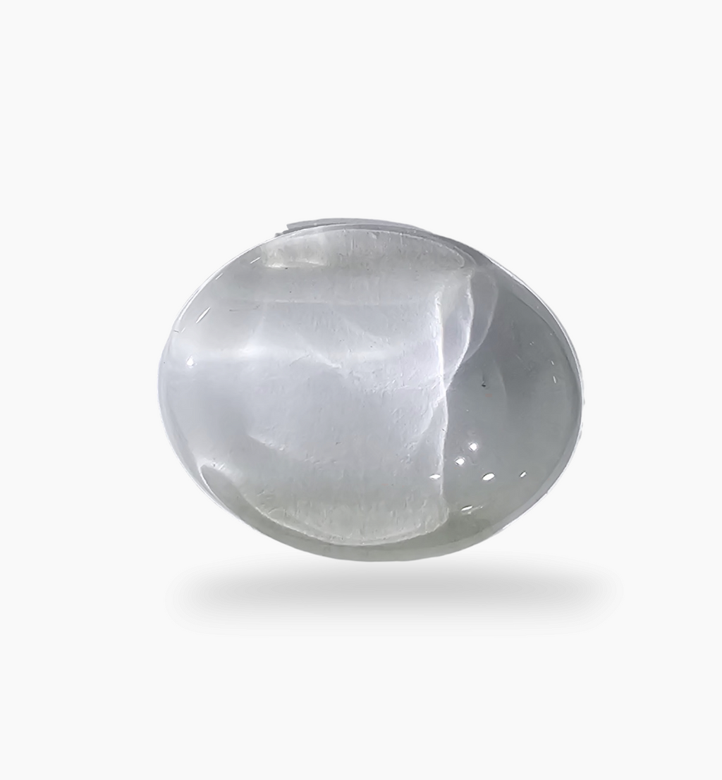 Natural White Topaz Stone 18.47Carats Oval Cabochon Size 24X18mm
