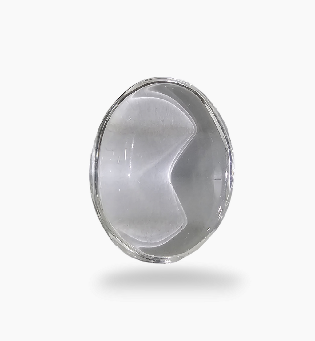 Natural White Topaz Stone 18.47Carats Oval Cabochon Size 24X18mm