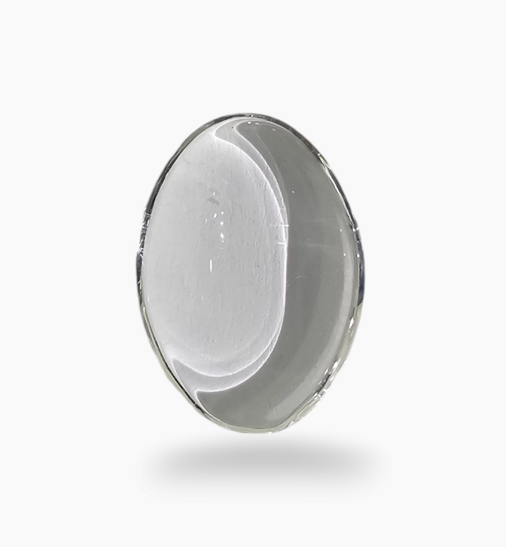 Natural White Topaz Stone 6.60 Carats Oval Cabochon Size 18X13mm