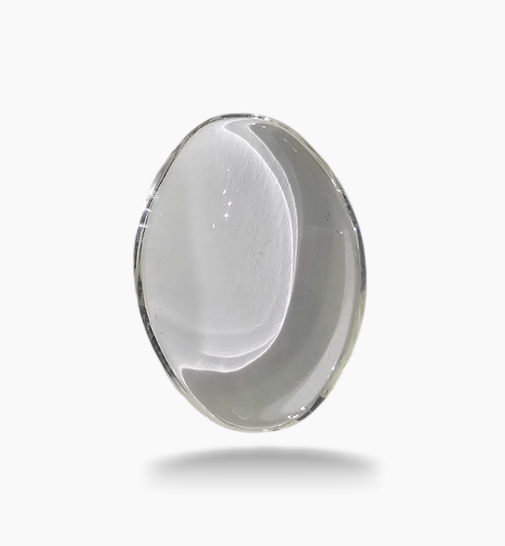 Natural White Topaz Stone 6.78 Carats Oval Cabochon Size 18X13mm