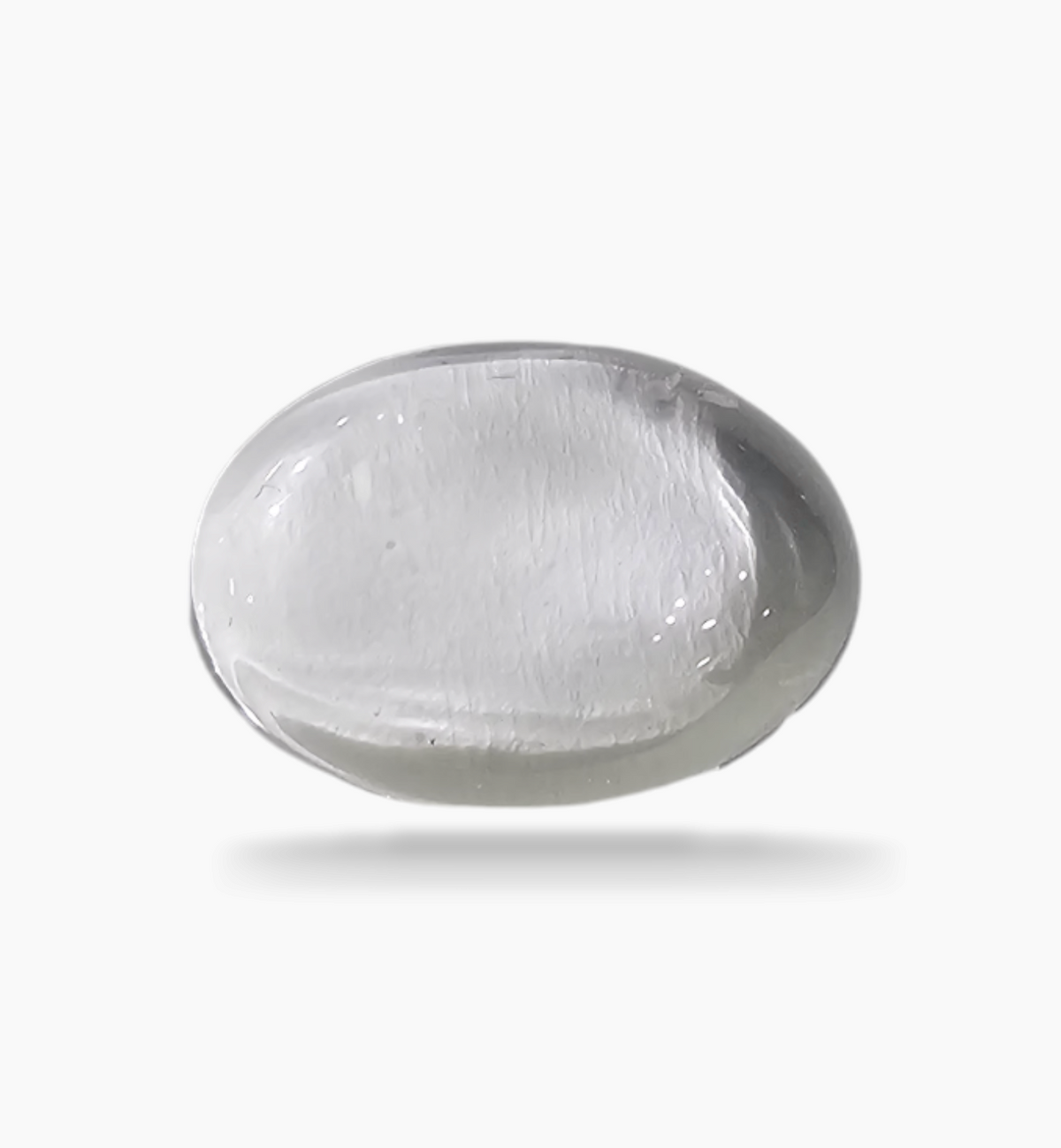 Natural White Topaz Stone 9.12 Carats Oval Cabochon Size 16.7X12mm