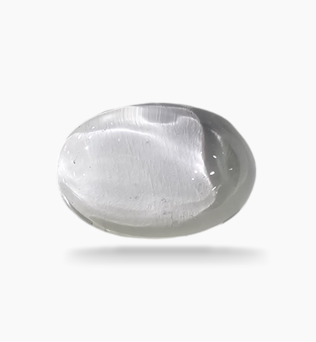 Natural White Topaz Stone 9.42 Carats Oval Cabochon Size 16.5X11.5mm