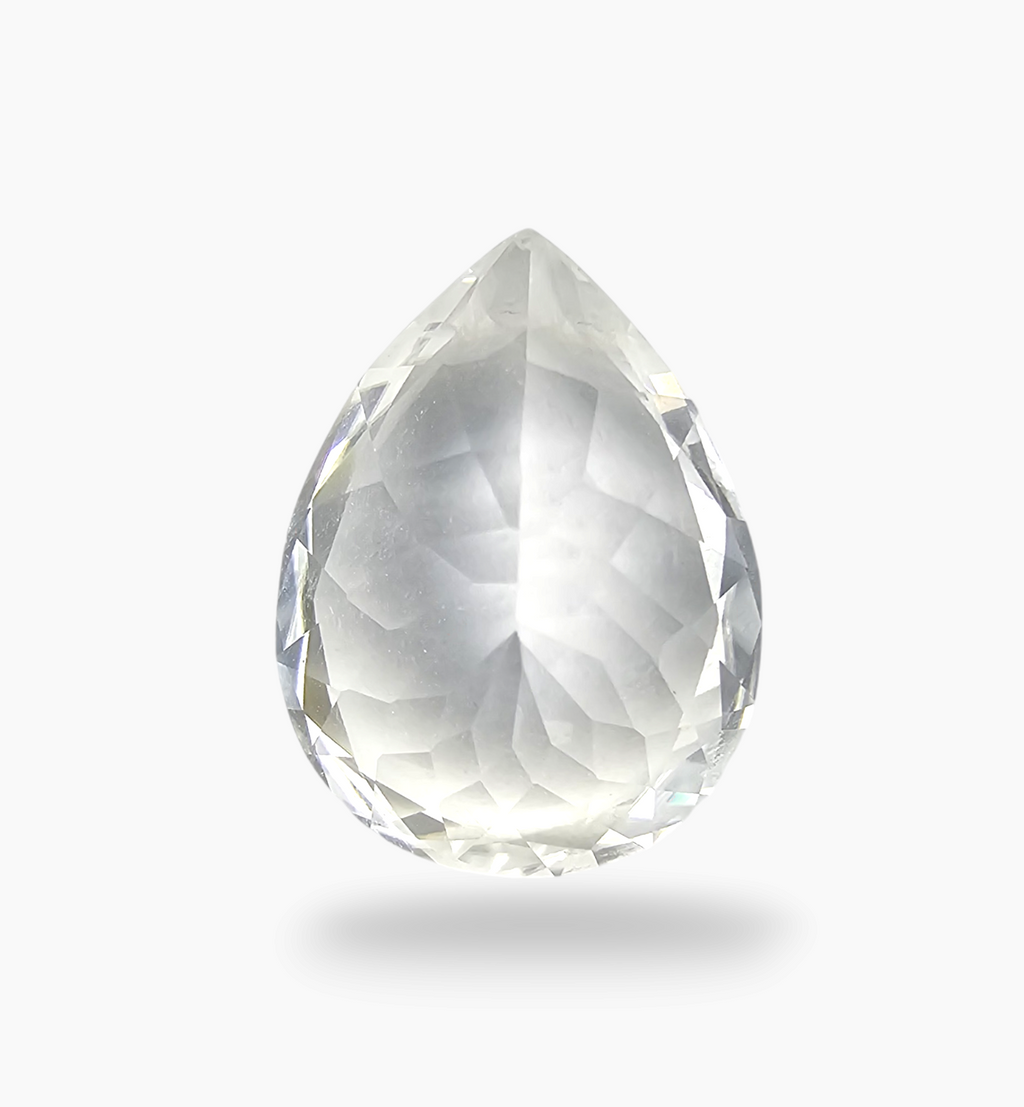 Natural White Topaz Stone 15.54 Carats Pear Shape Size 20X15mm