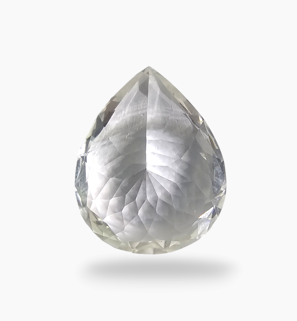 Natural White Topaz Stone 32.22 Carats Pear Shape Size 25X20mm