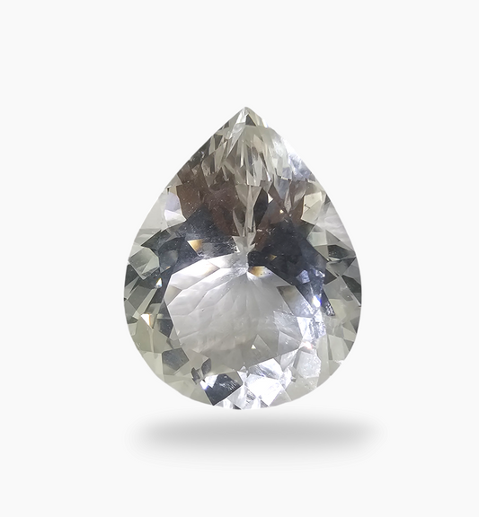 Natural White Topaz Stone 32.22 Carats Pear Shape Size 25X20mm