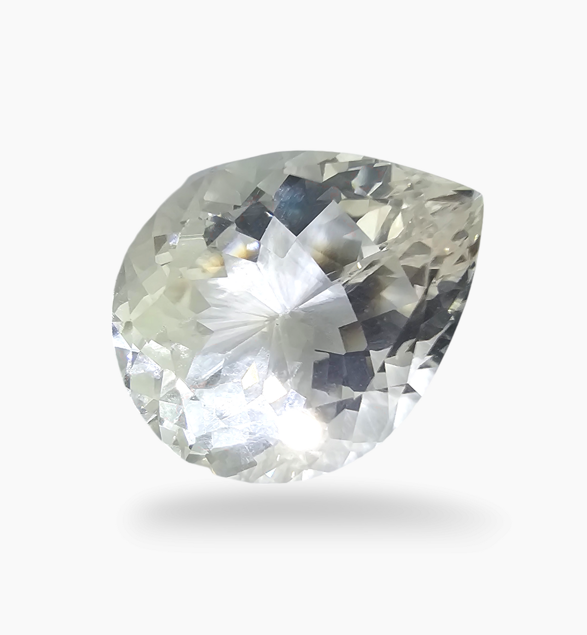 Natural White Topaz Stone 35.60 Carats Pear Shape Size 25X20.2mm