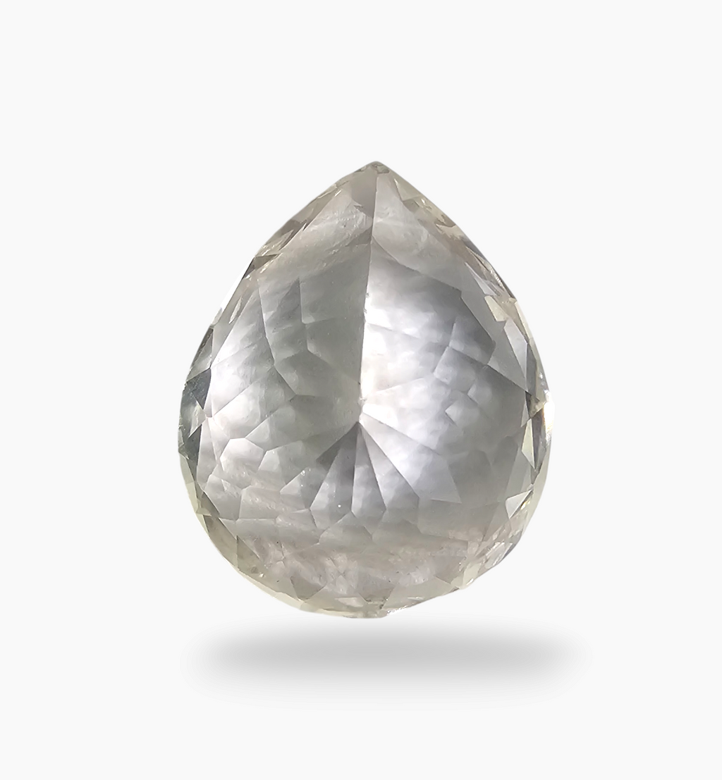 Natural White Topaz Stone 35.60 Carats Pear Shape Size 25X20.2mm