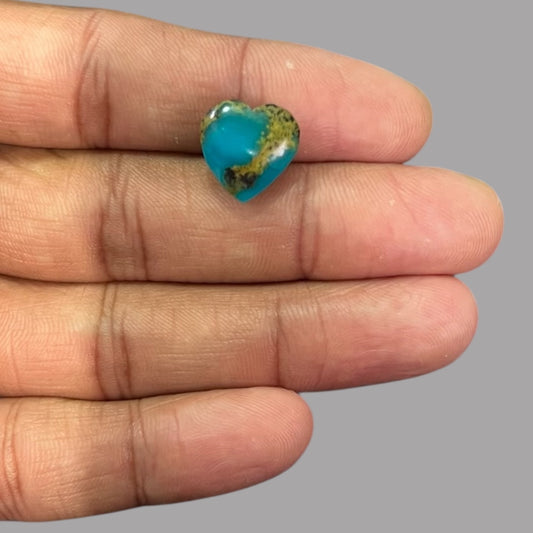 Wholesale Turquoise 6.87 Carats 13.5 x 13.4 x 5.7 mm in Heart