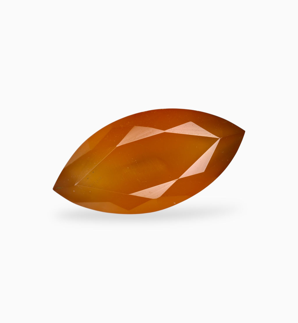 Natural Yellow Onyx Stone 5.60 Carats Marquise Shape Size 17.7x8.8mm
