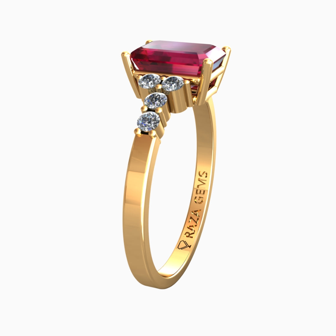 Hannah Ruby Ring 18K Yellow Gold