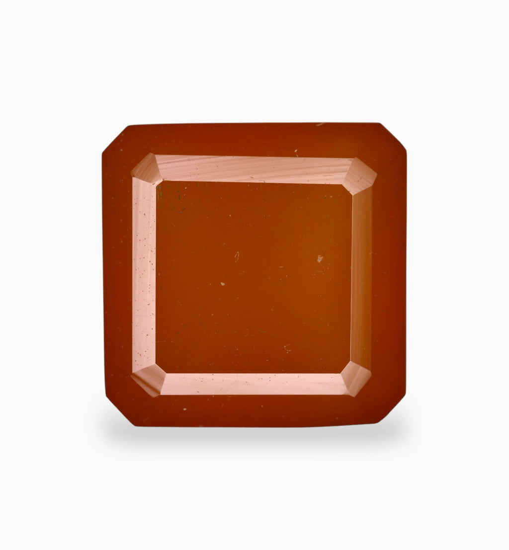 Natural Yellow Onyx Stone 5.48 Carats Emerald Cut Shape Size 10x10mm