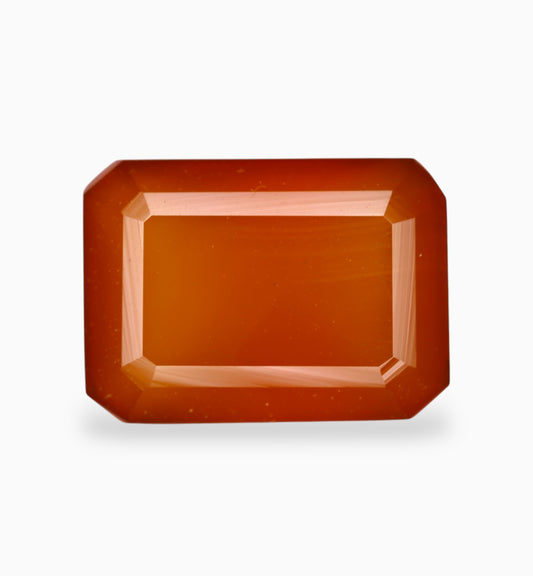 Natural Yellow Onyx Stone 6.33 Carats Emerald Cut Shape Size 12.9x9.2mm