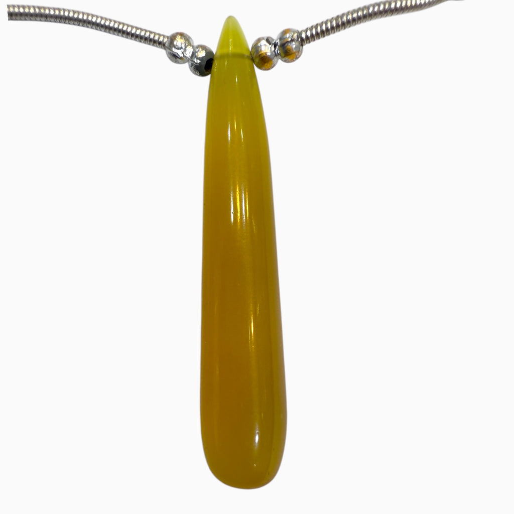 Yellow Onyx Long Drops For Jewellery From 5 - 25 Carats 5 - 50 mm