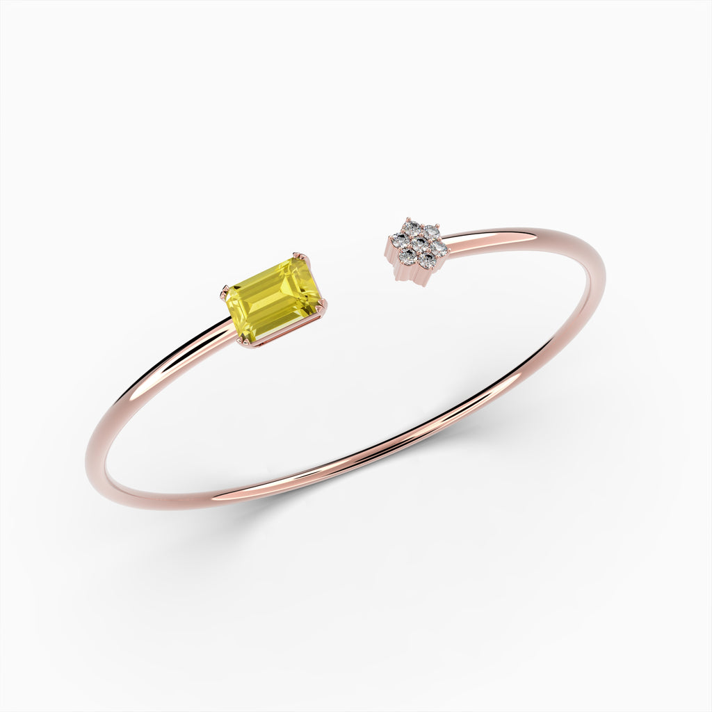 Yellow Citrine Bangles - Vladislava