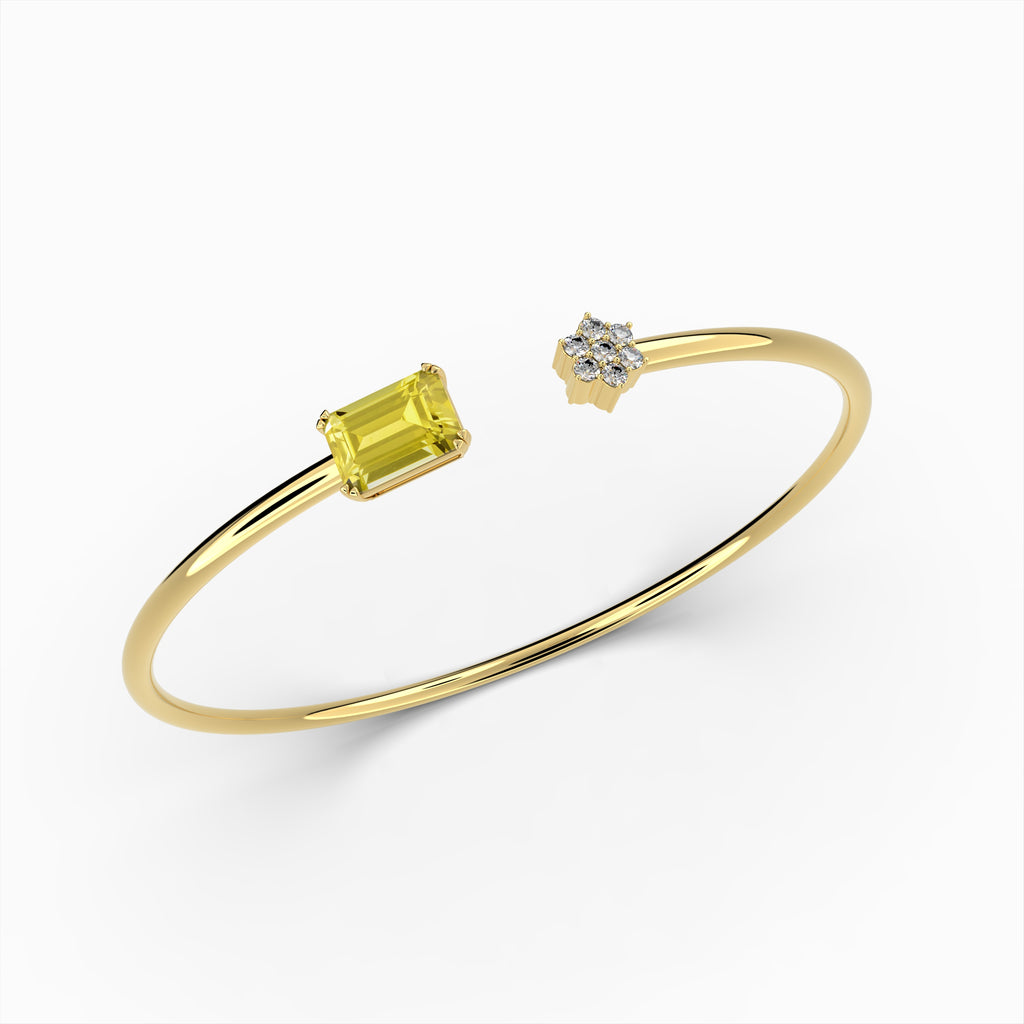 Yellow Citrine Bangles - Vladislava