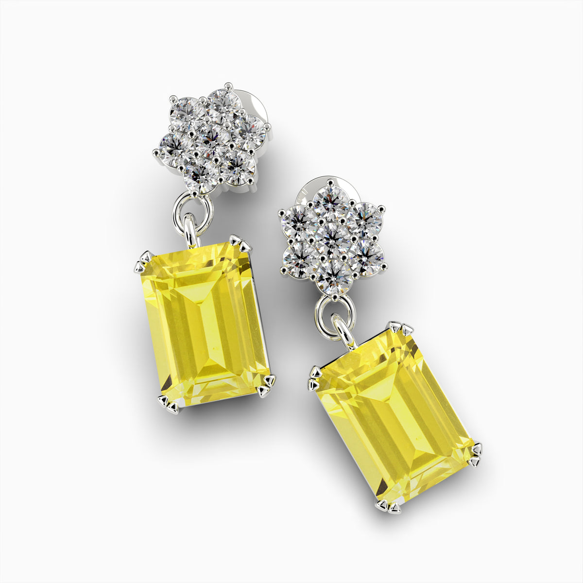Yellow Citrine Earrings - Aleks