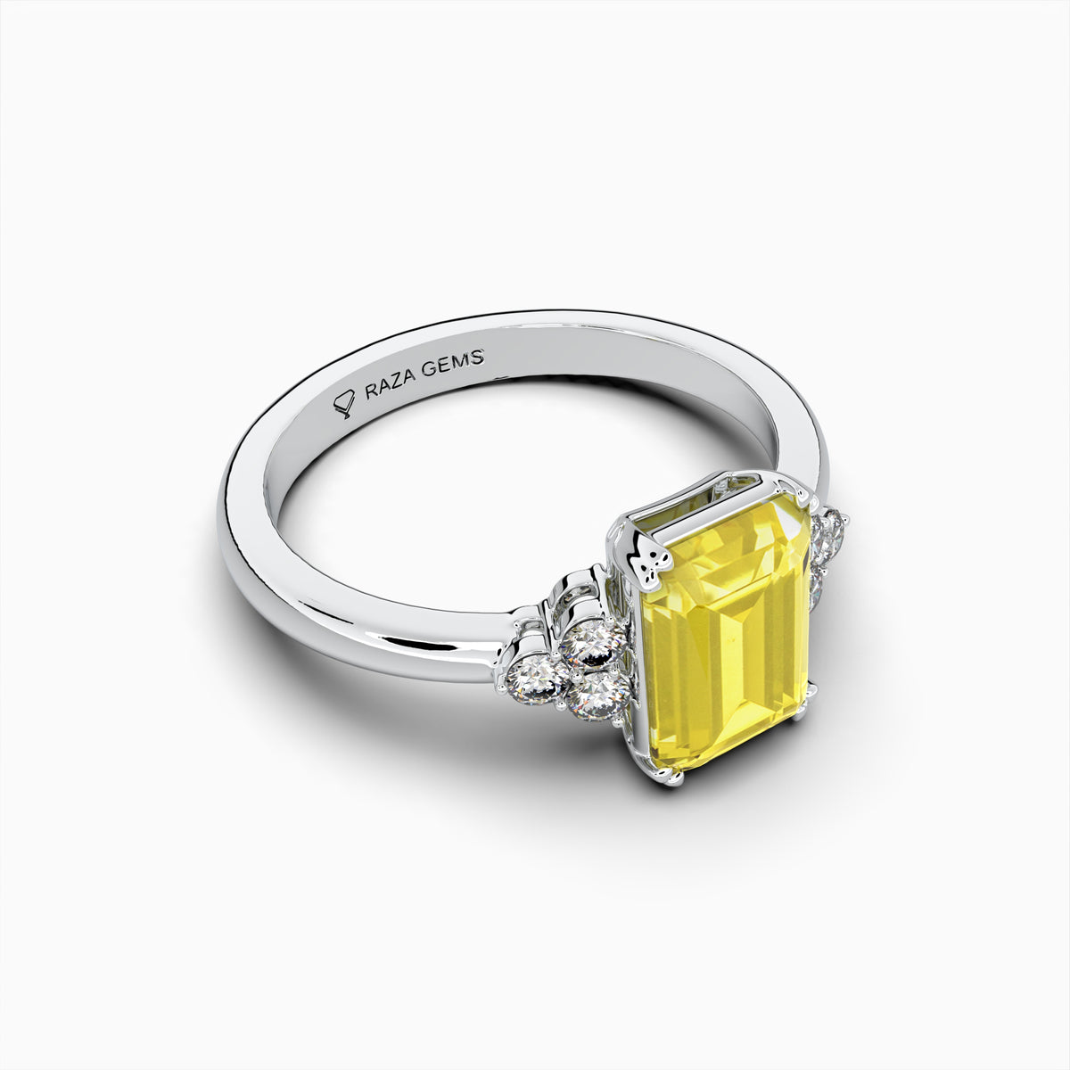 Yellow Citrine Rings - Alina