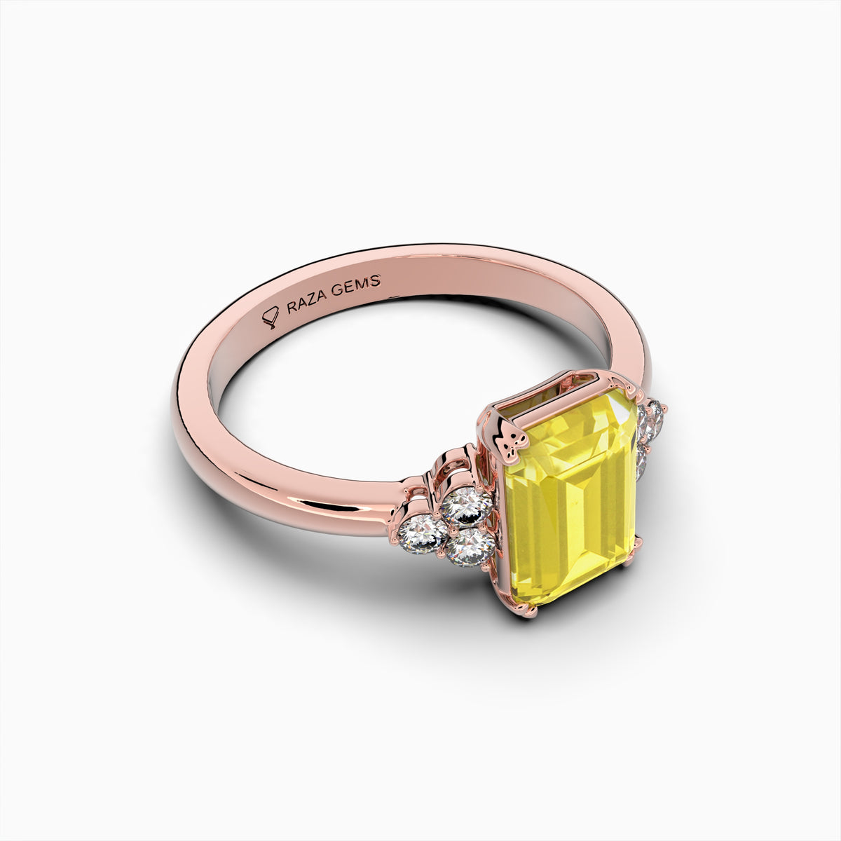 Yellow Citrine Rings - Alina