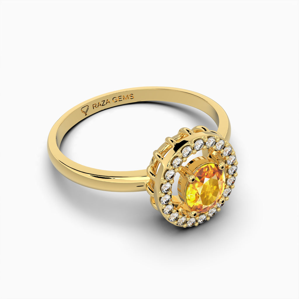 Yellow Citrine Rings - Alya
