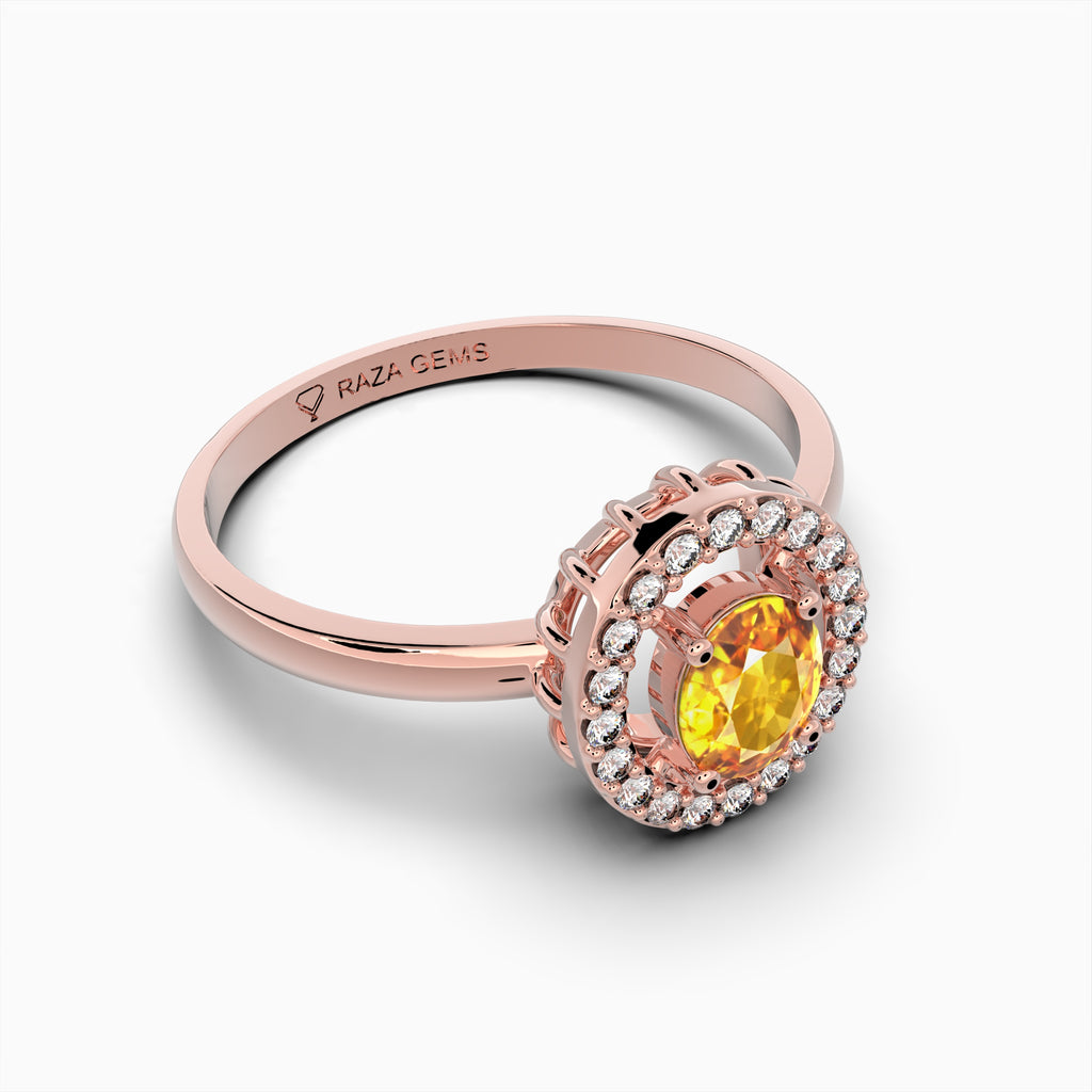 Yellow Citrine Rings - Alya