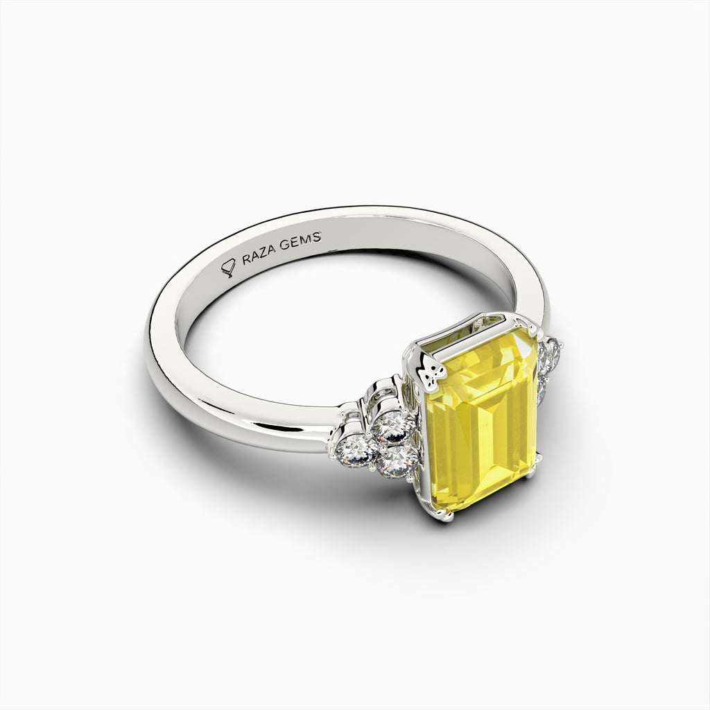Yellow Citrine Rings - Alina
