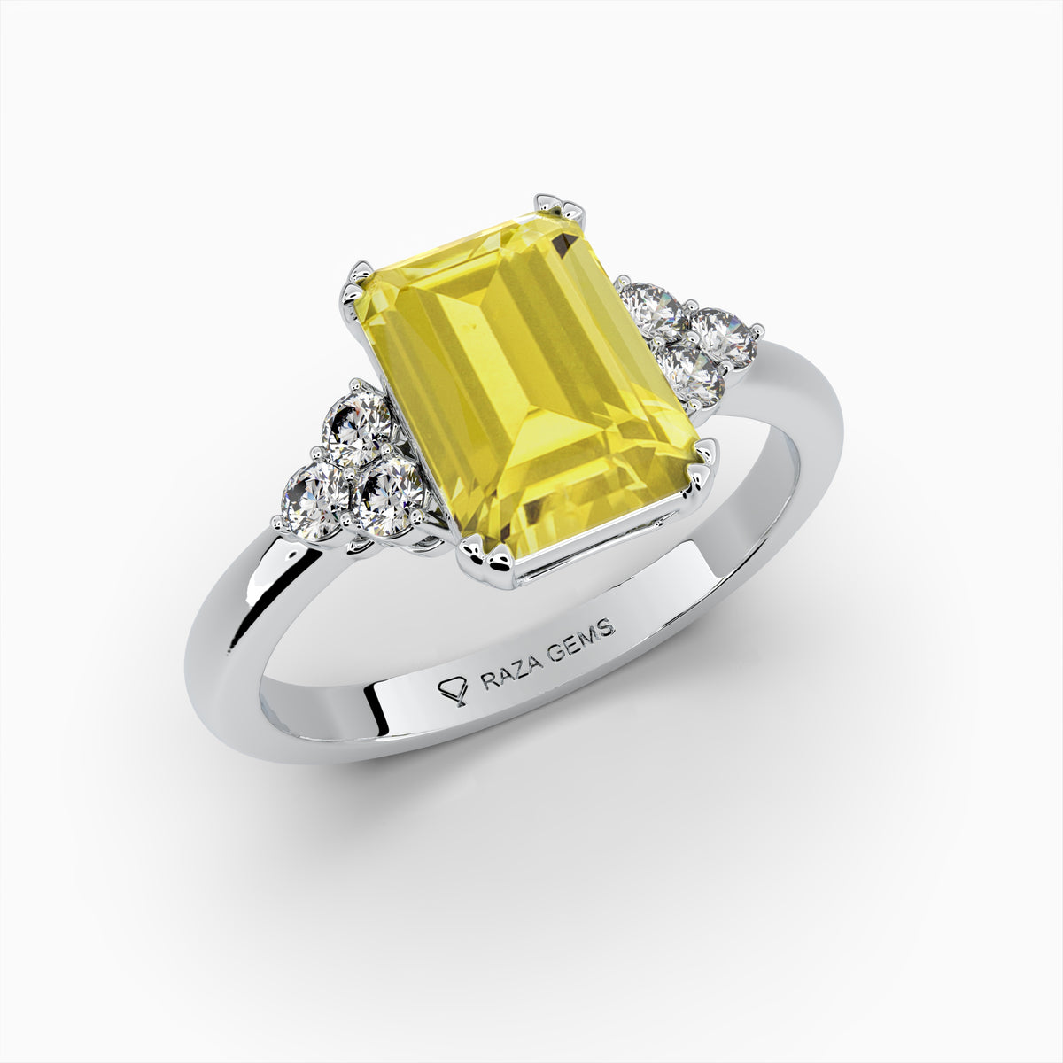 Yellow Citrine Rings - Alina