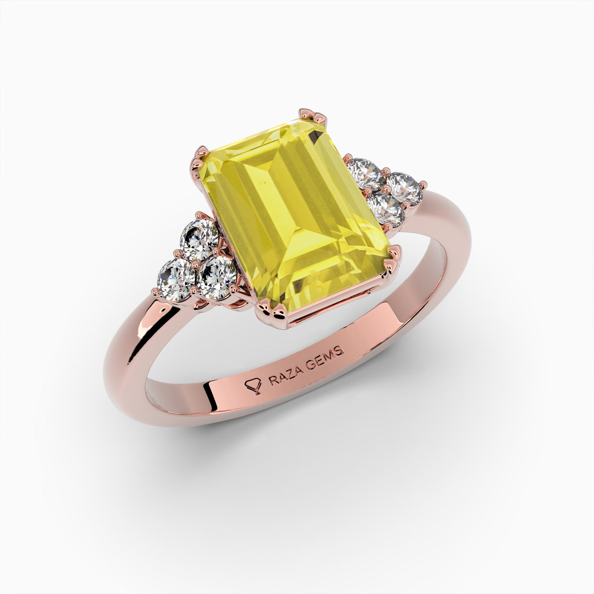 Yellow Citrine Rings - Alina