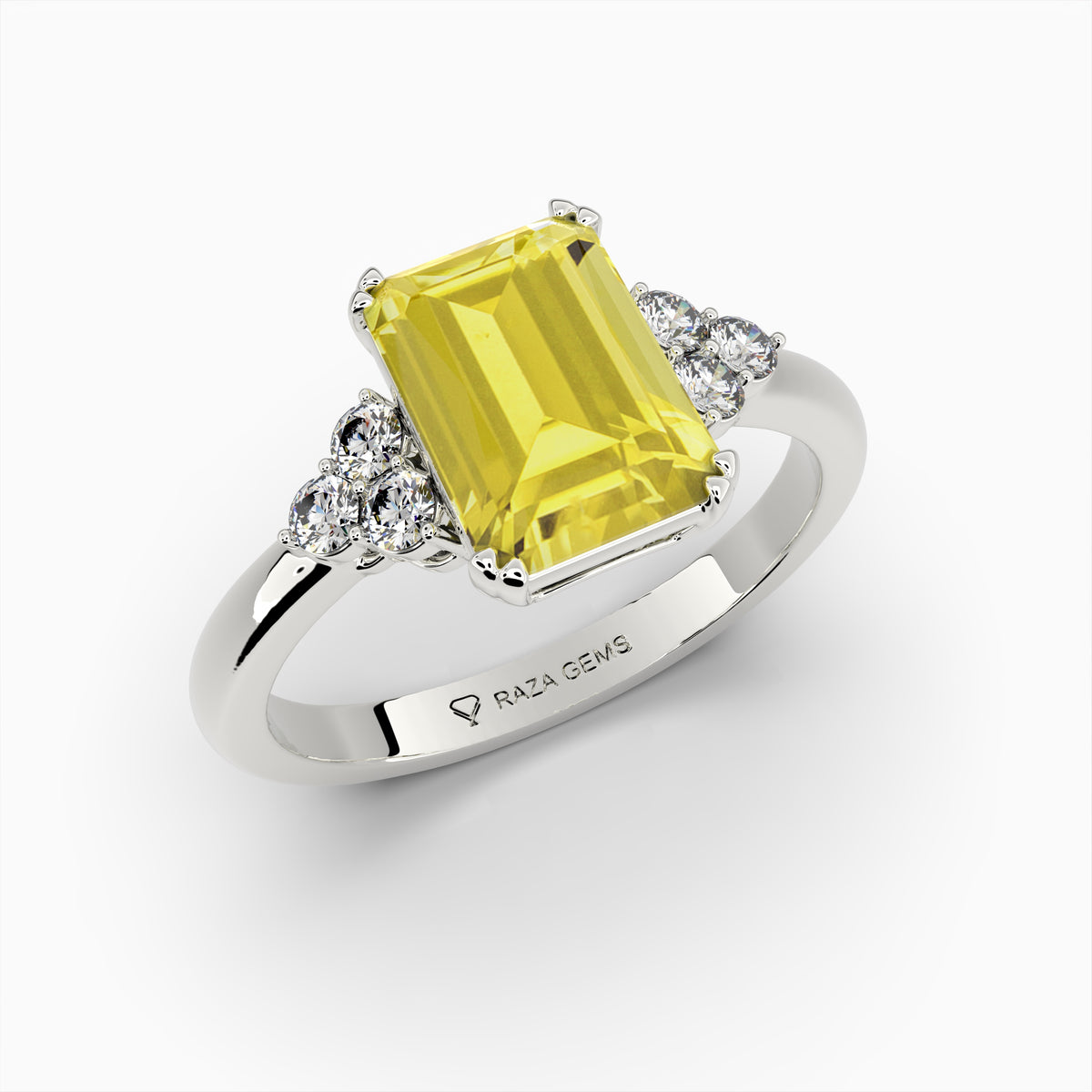 Yellow Citrine Rings - Alina
