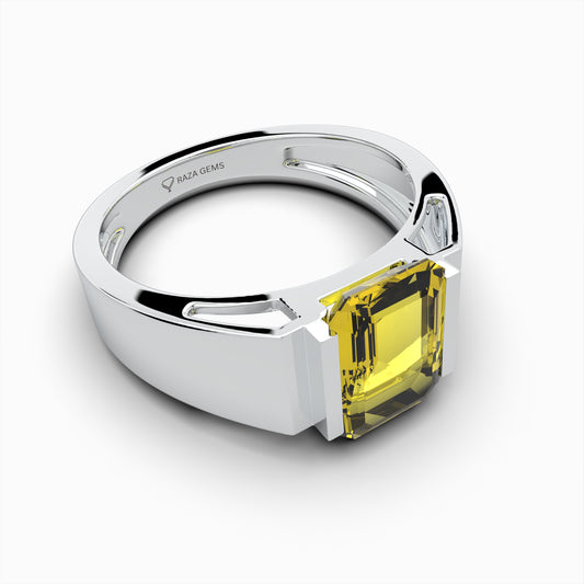 Yellow Sapphire Rings for Men - Maxim