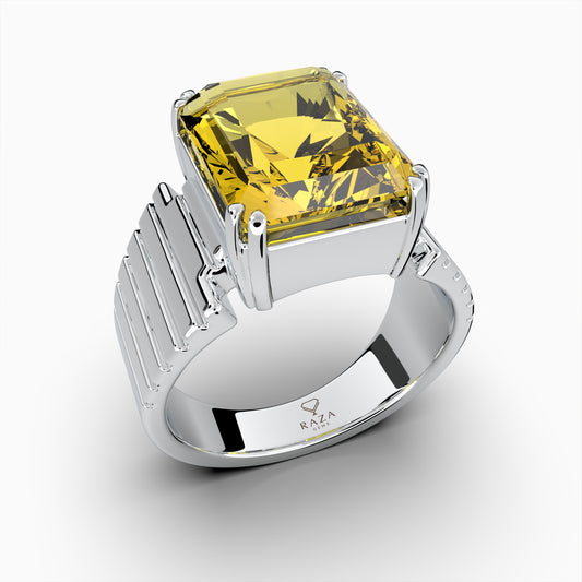 Yellow Sapphire Rings for Men - Mikhail