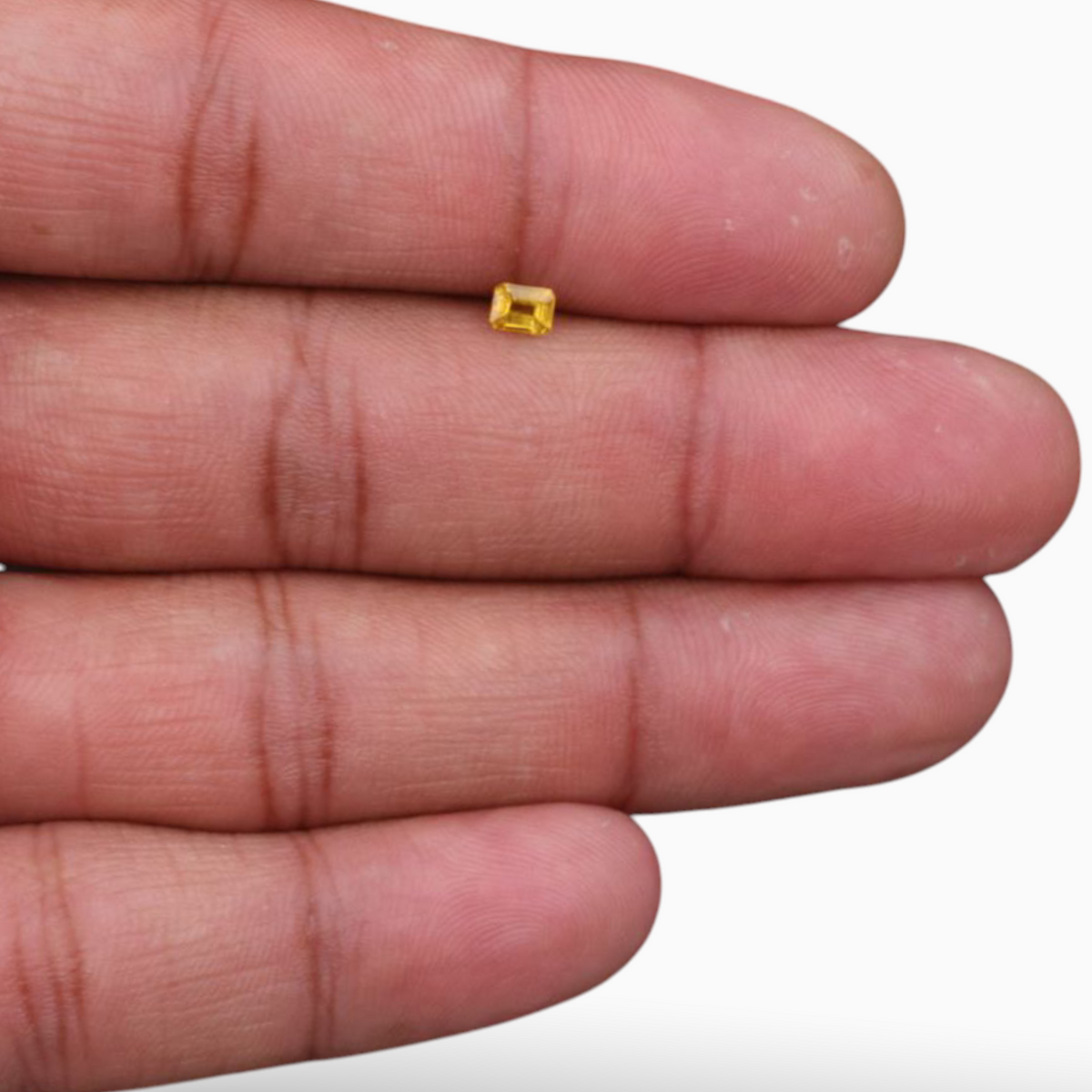 Yellow Sapphire Stone Emerald Cut Shape 0.35 Carats & 4.1x3.1mm Size